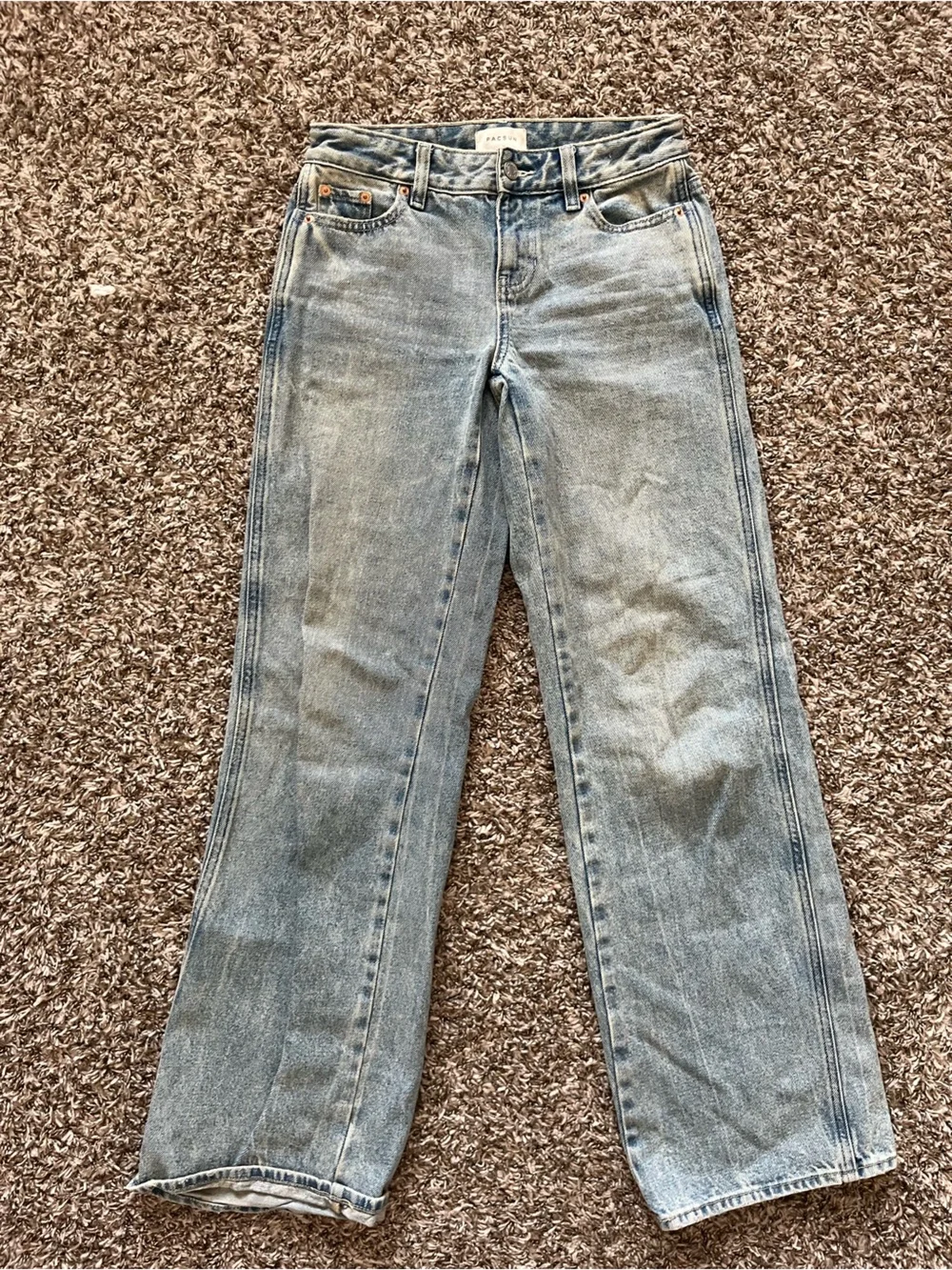 PacSun Light Blue Straight-Leg Jeans